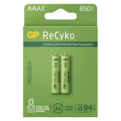 GP ReCyko NiMH Akkumulátor HR03 (AAA) 650mAh 2db