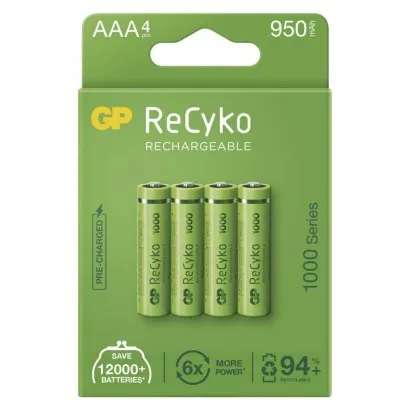 GP ReCyko NiMH Akkumulátor HR03 (AAA) 1000mAh 4db