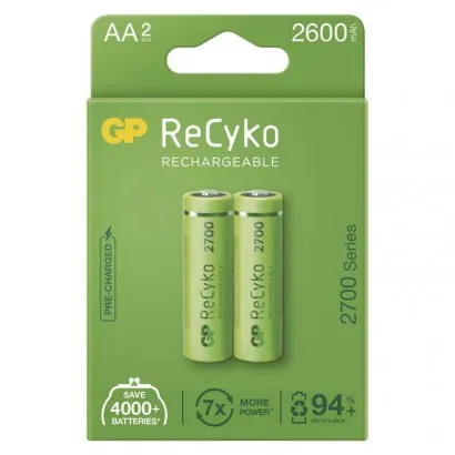 GP ReCyko NiMH Akkumulátor HR6 (AA) 2700mAh 2db