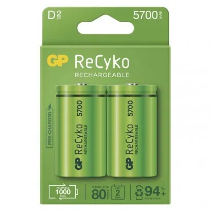GP ReCyko NiMH Akkumulátor HR20 (D) 5700mAh 2db