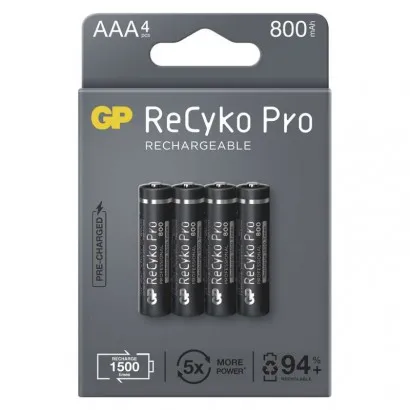 GP ReCyko Pro NiMH Akkumulátor HR03 (AAA) 800mAh 4db