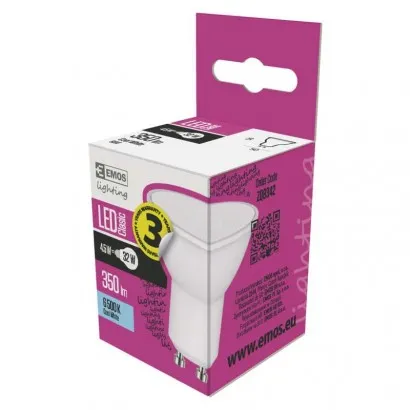 EMOS Classic LED izzó MR16 GU10 4.5W 350lm hideg fehér