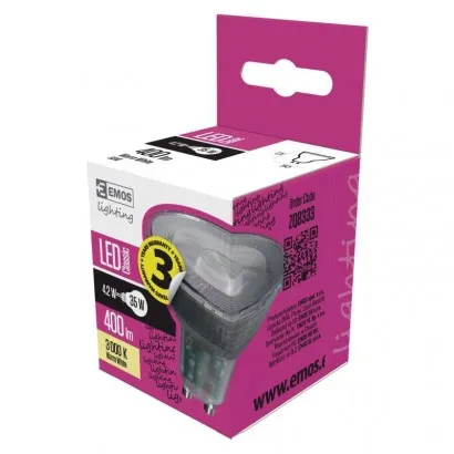 EMOS Classic LED izzó MR16 GU10 4.2W 400lm meleg fehér