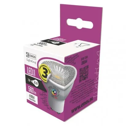 EMOS Classic LED izzó MR16 GU10 7W 560lm Ra97 természetes ...