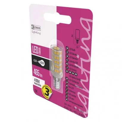 EMOS Classic LED izzó JC E14 4.5W 465lm természetes fehér...
