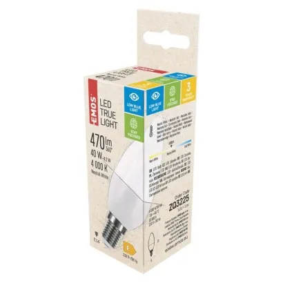 EMOS True Light LED izzó E14 4.2W 470lm természetes fehér...