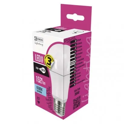 EMOS Classic LED izzó A60 E27 14W 1521lm hideg fehér