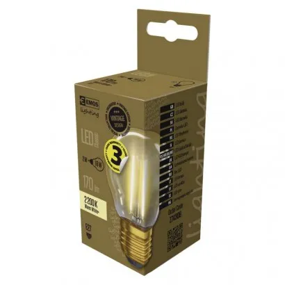 EMOS Vintage LED izzó kisgömb E27, meleg fehér