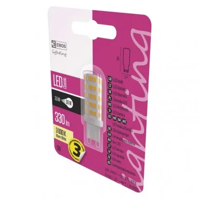 EMOS Classic LED izzó JC G9 3.5W 330lm meleg fehér