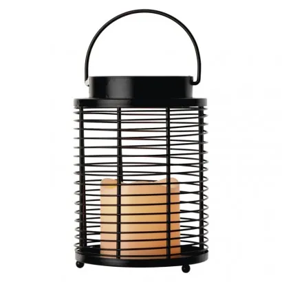 EMOS Home Dekoráció Lámpás fekete 1LED IP20, vintage