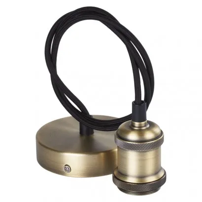 EMOS Függő lámpatartó E27, sárgaréz