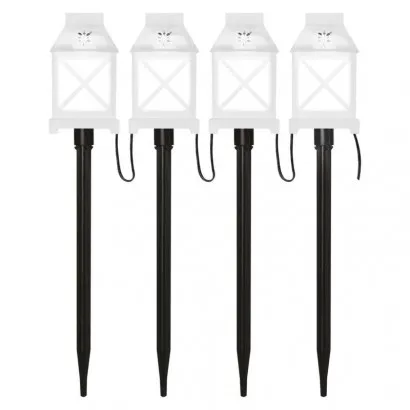 Karácsonyi LED dekoráció – leszúrható lámpák fehér, kültér...