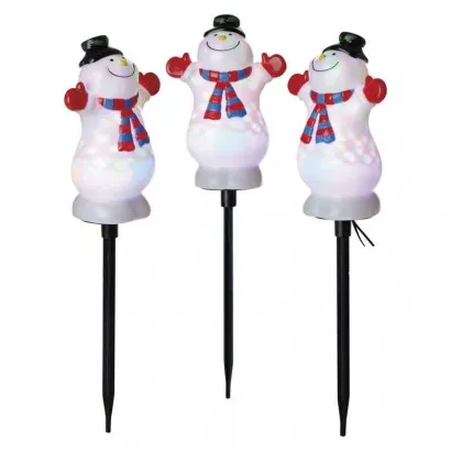 Karácsonyi LED projektor – hóemberek, 1,8 m, kültéri és be...