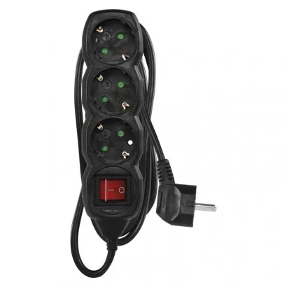 EMOS SCHUKO elosztó (hosszabbító) 3 aljzat 1,5m, kapcsolha...