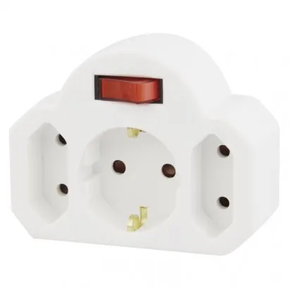 EMOS Elosztó 3 aljzat kapcsolható