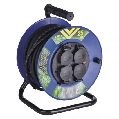 EMOS SCHUKO Kábeldob 4 aljzat 25m 3x2 IP44 