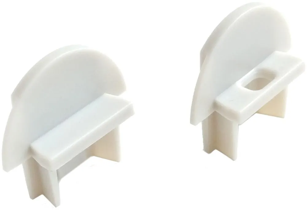 Avide Alu Profil Süllyesztett Végzáró Dugó - Párban