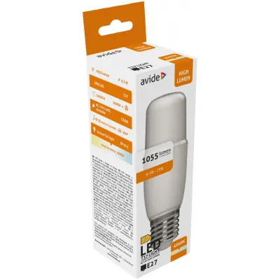 Avide LED Bright Stick izzó T37 9.5W E27 NW 4000K