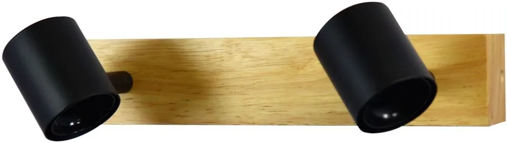 Avide Mennyezeti Lámpa Madeline 2xE27 Foglalattal Fa/Feket...