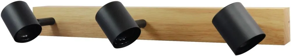 Avide Mennyezeti Lámpa Madeline 3xE27 Foglalattal Fa/Feket...