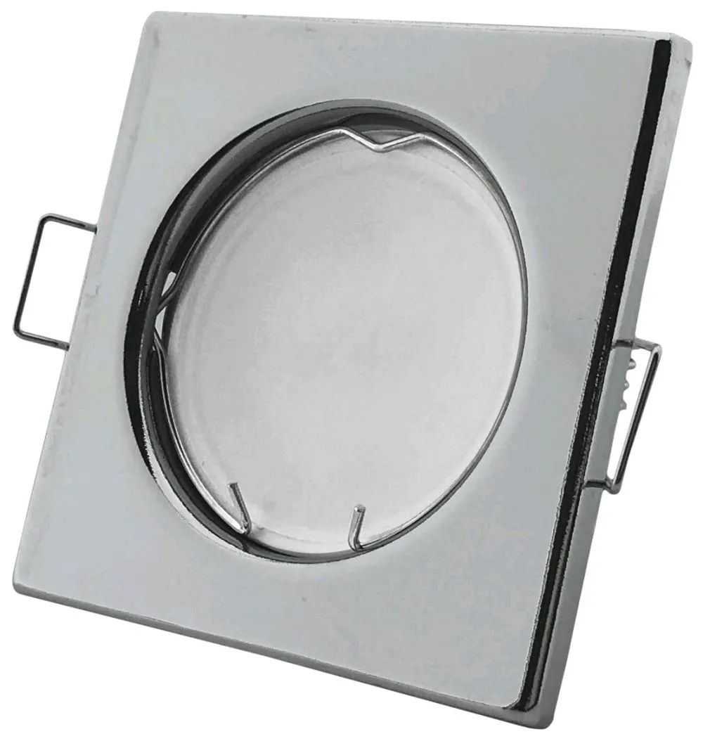 Avide GU10 Keret Négyzetes Króm