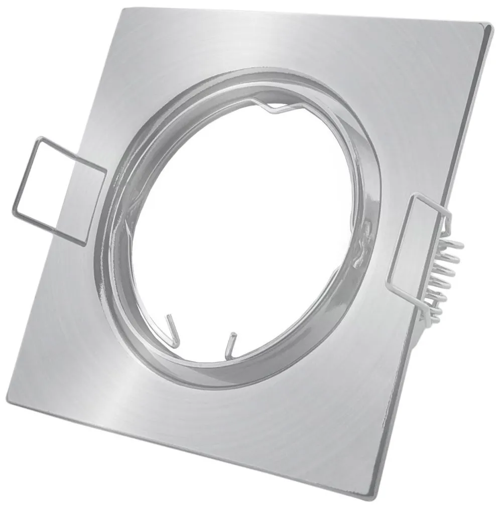 Avide GU10 Keret Négyzetes Forgatható Szatén Nikkel