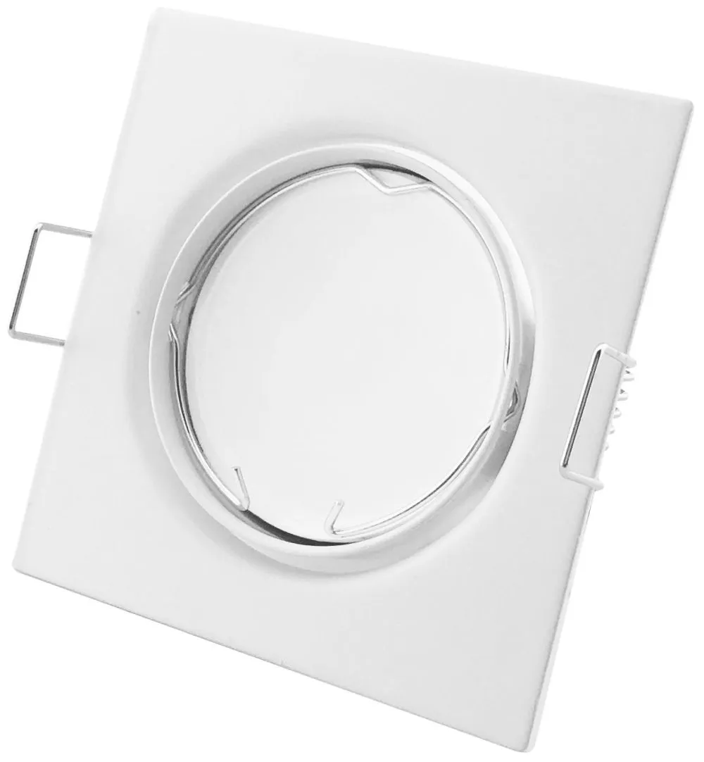 Avide GU10 Keret Négyzetes Forgatható Fehér