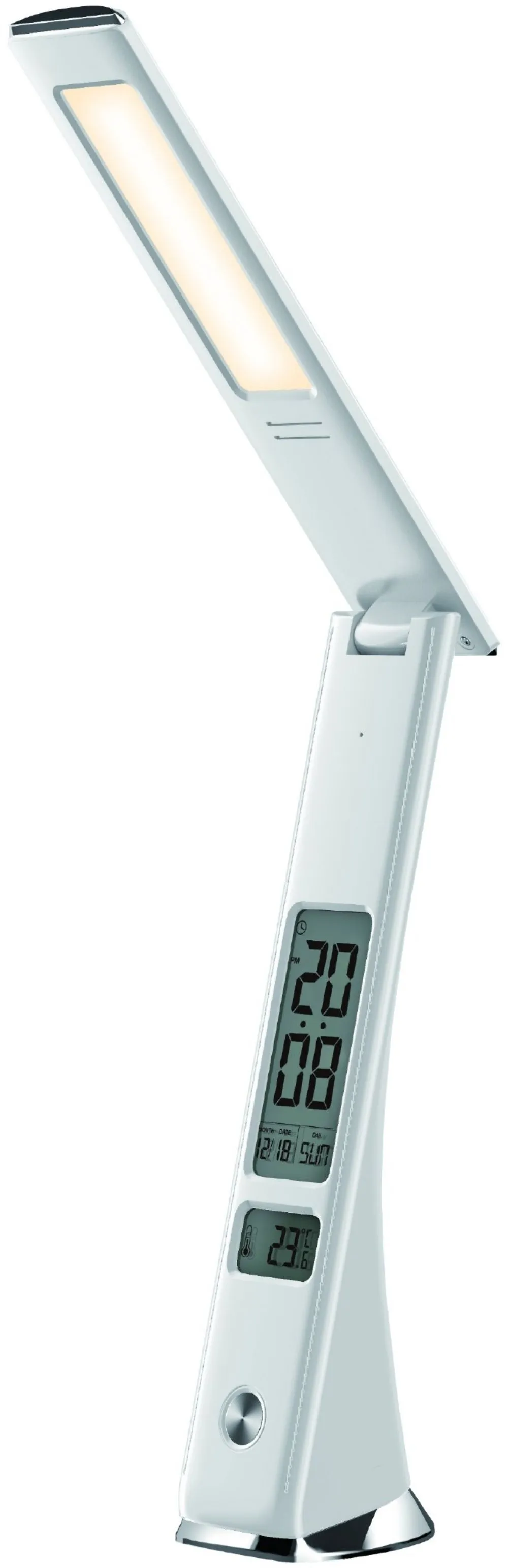 Avide LED Asztali Lámpa Üzleti Bőrhatású Claude Naptár Feh...