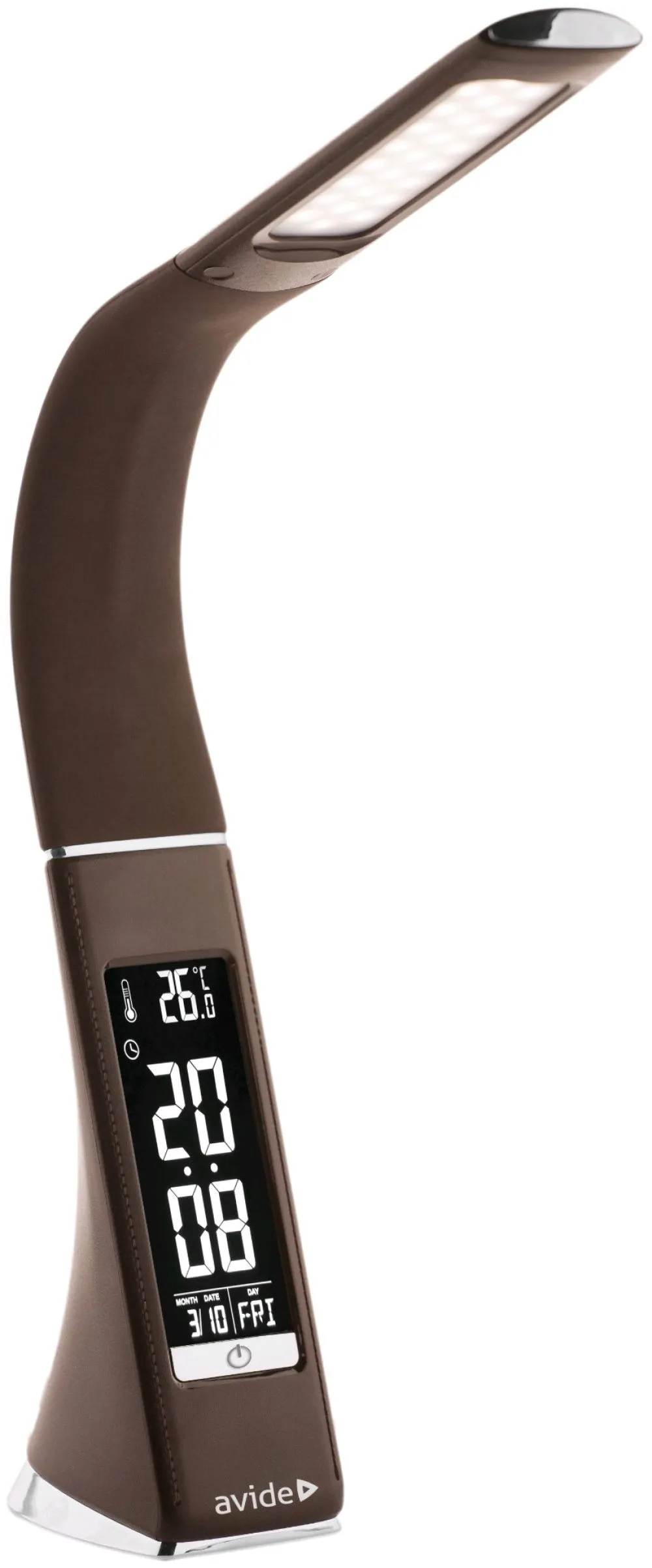 Avide LED Asztali Lámpa Üzleti Bőrhatású Naptár Barna 6W...