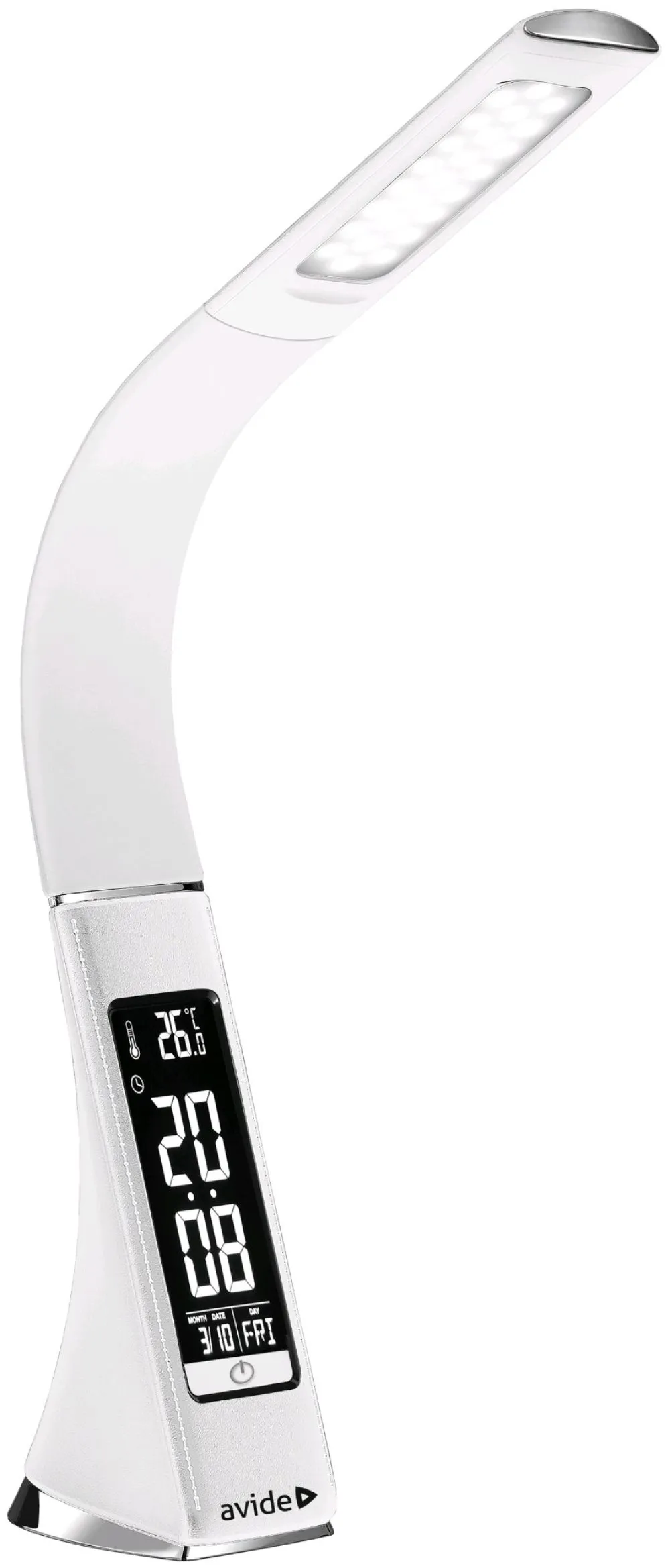 Avide LED Asztali Lámpa Üzleti Bőrhatású Naptár Fehér 6W...