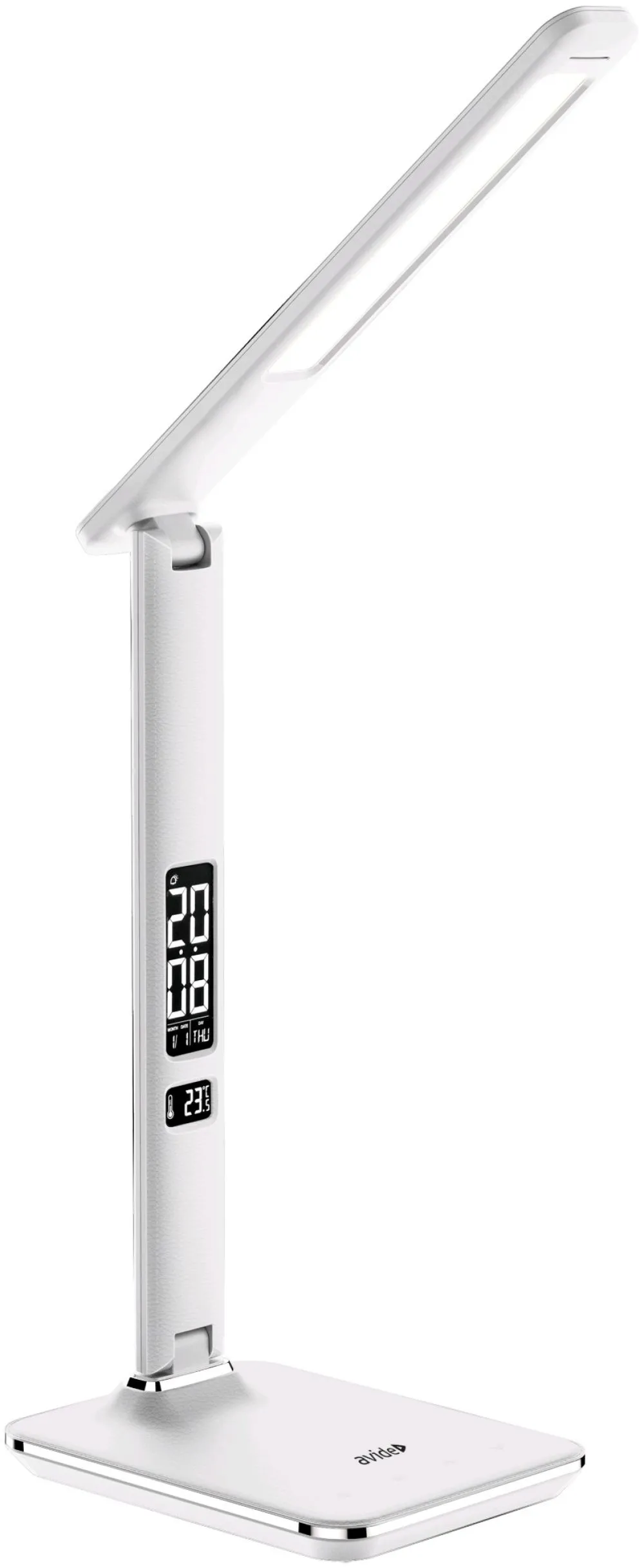 Avide LED Asztali Lámpa Irodai Bőrhatású Naptár Fehér 6W...