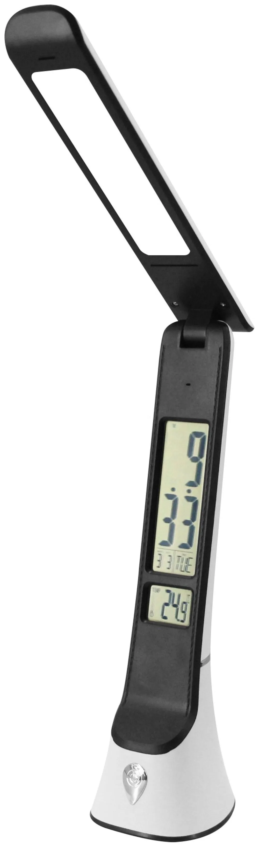 Avide LED Asztali Lámpa Bőrhatású Hugo Fehér-Fekete 6W Nap...