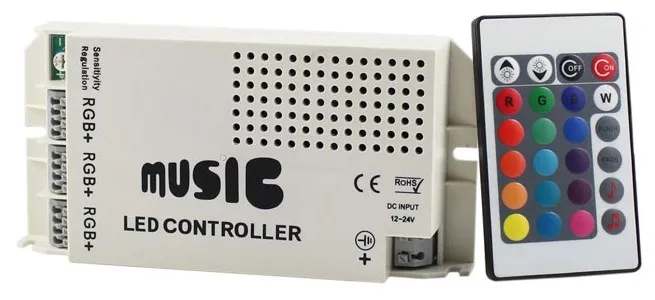 Avide LED Szalag 12V 108W RGB 24 Gombos IR Távirányító és ...