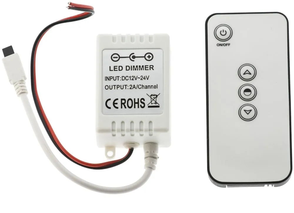 Avide LED Szalag 12V 48W Fényerőszabályzó 3 Gombos IR Távi...