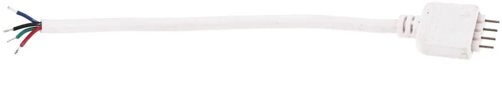 Avide LED Szalag 12V RGB 4PIN Csatlakozó Kábel Fehér Apa...