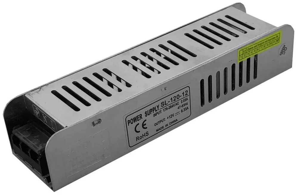 Avide LED Szalag 12V 120W IP20 Slim Tápegység