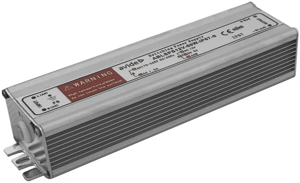 Avide LED Szalag 12V 60W IP67 Slim Tápegység