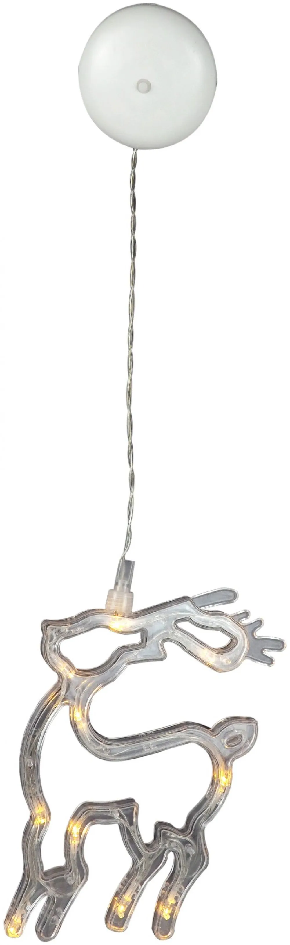 Entac Karácsonyi Ablakdekoráció Rénszarvas 10 LED WW 3xAAA...