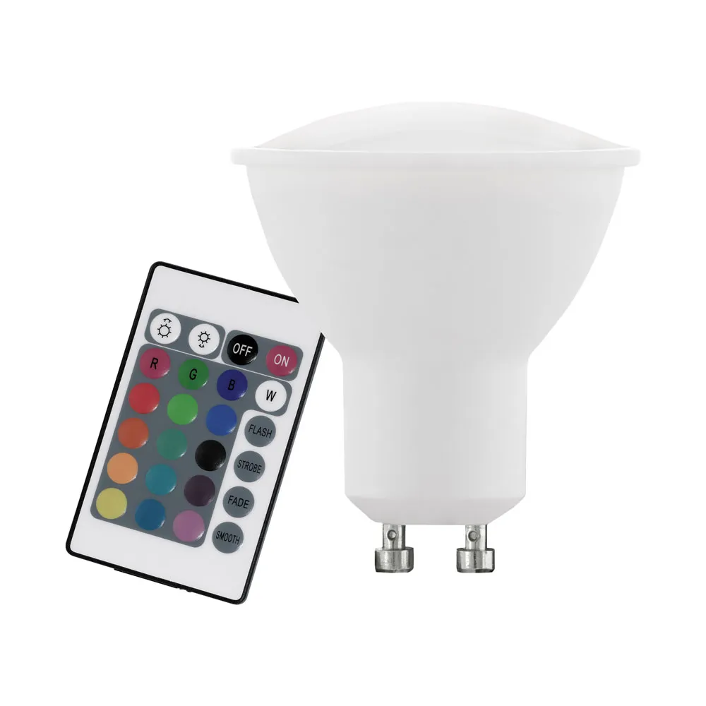 LED izzó RGB/fehér GU10 1x4W 220Lm 3000K