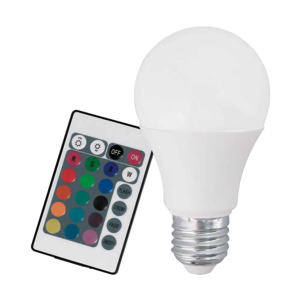 LED izzó RGB/fehér E27 A60 7,5W 470Lm 3000K