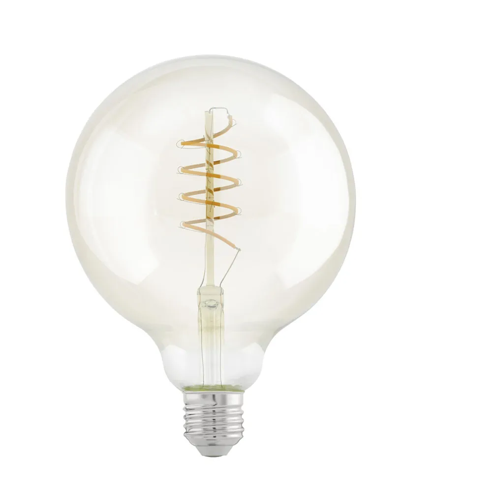 LED izzó E27 G125 4W 260Lm 2200K Spiral