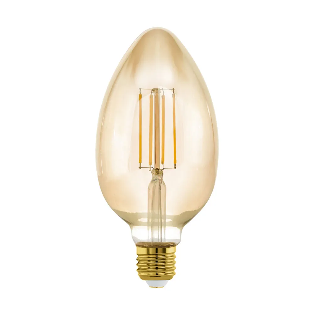 LED izzó E27-B80 1x4W amber 2200K 380Lm