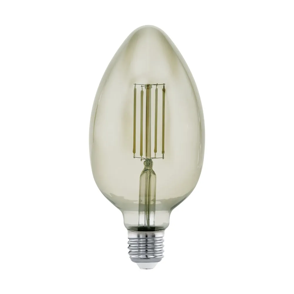LED izzó E27-B80 1x4W smoky 3000K 360Lm