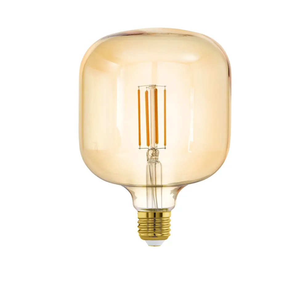 LED izzó E27 T125 4W 2200K 400Lm amber 