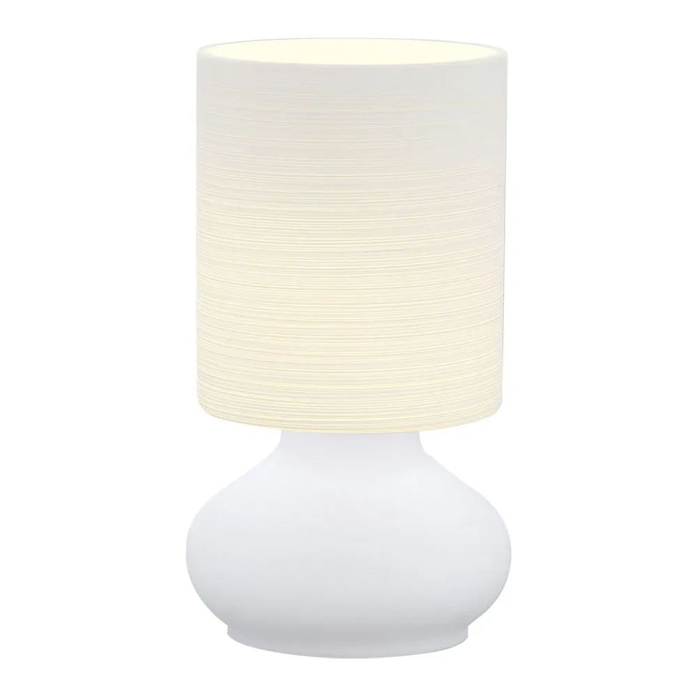 Asztali lámpa E27 1x60W fehér Leonor