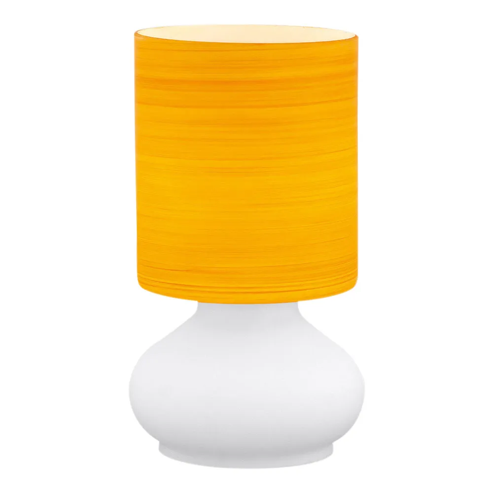 Asztali lámpa E27 1x60W fehér/narancs Leonor