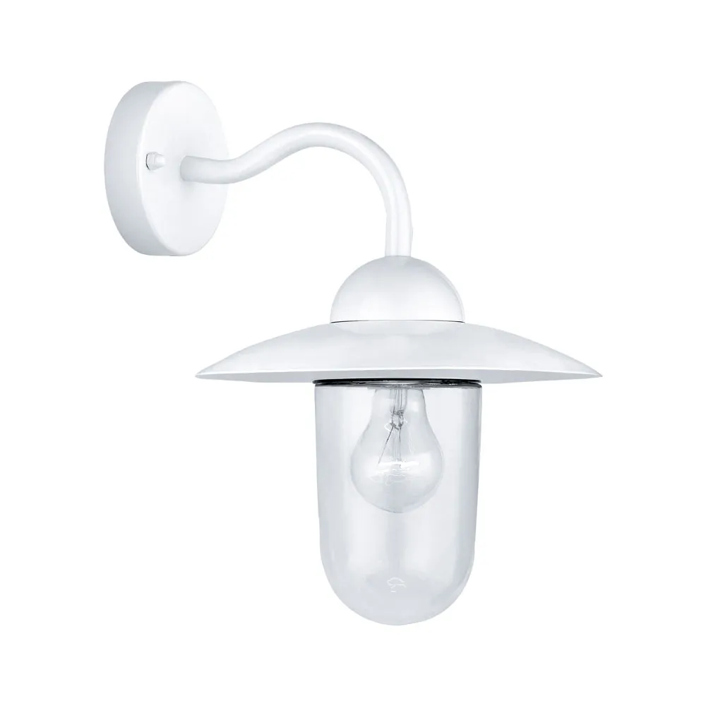Kültéri fali lámpa E27 1x60W fehér Milton