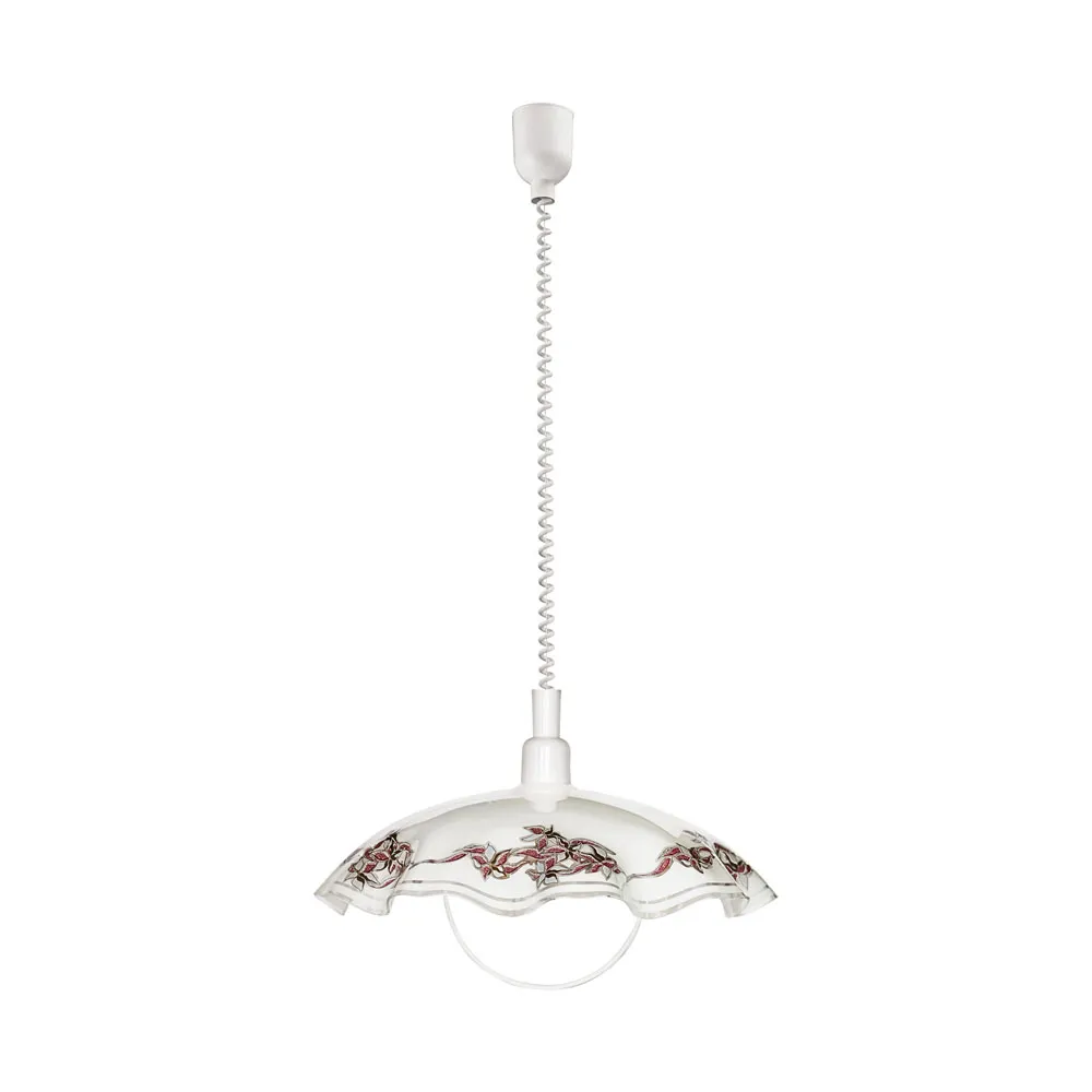 Húzós függeszték E27 60W fehér / lila Vetro