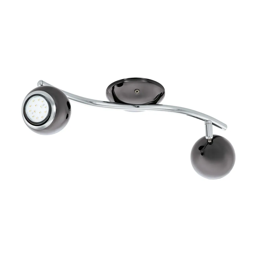 Karos LED spotlámpa 2xGU10 3W 3000K nikkel/króm Bimeda