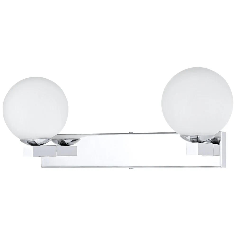 Fali lámpa G9 2x33W IP44 króm/opál Nina